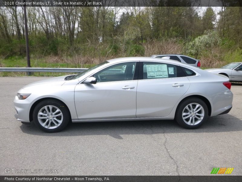 Silver Ice Metallic / Jet Black 2018 Chevrolet Malibu LT