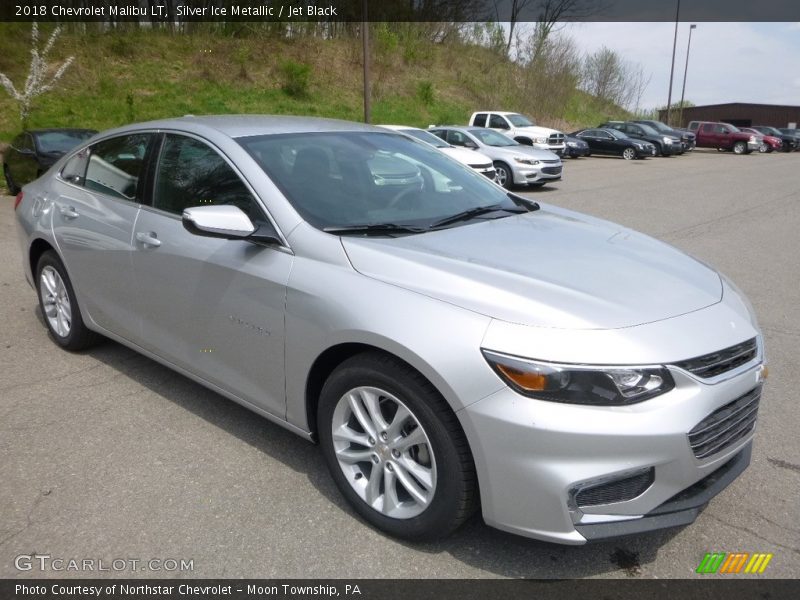 Silver Ice Metallic / Jet Black 2018 Chevrolet Malibu LT