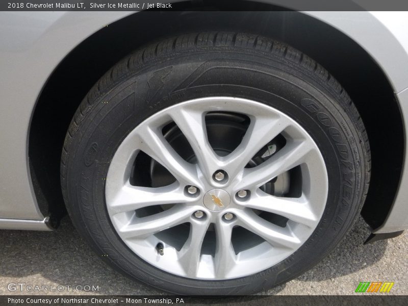 Silver Ice Metallic / Jet Black 2018 Chevrolet Malibu LT