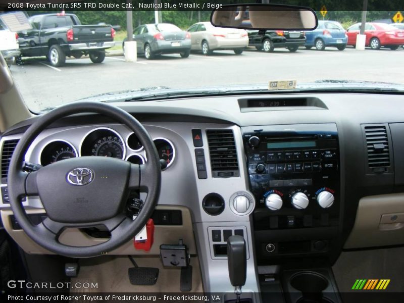 Nautical Blue Metallic / Beige 2008 Toyota Tundra SR5 TRD Double Cab