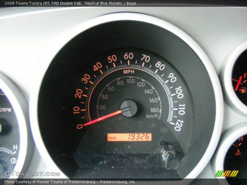 Nautical Blue Metallic / Beige 2008 Toyota Tundra SR5 TRD Double Cab