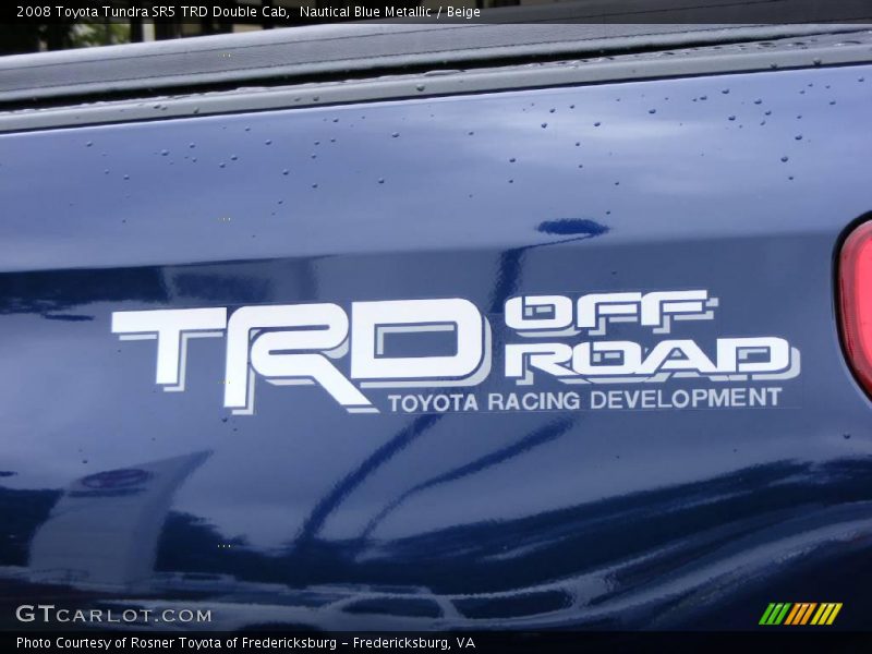 Nautical Blue Metallic / Beige 2008 Toyota Tundra SR5 TRD Double Cab