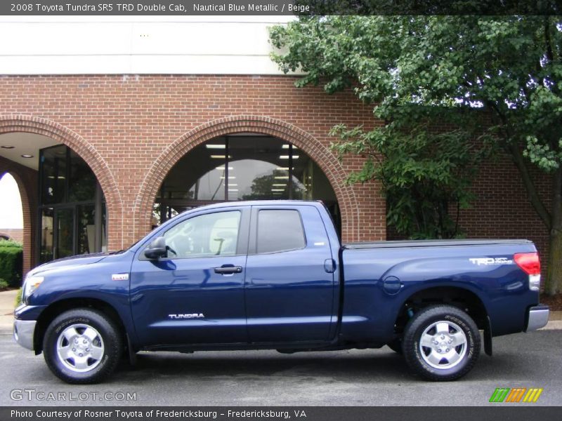 Nautical Blue Metallic / Beige 2008 Toyota Tundra SR5 TRD Double Cab