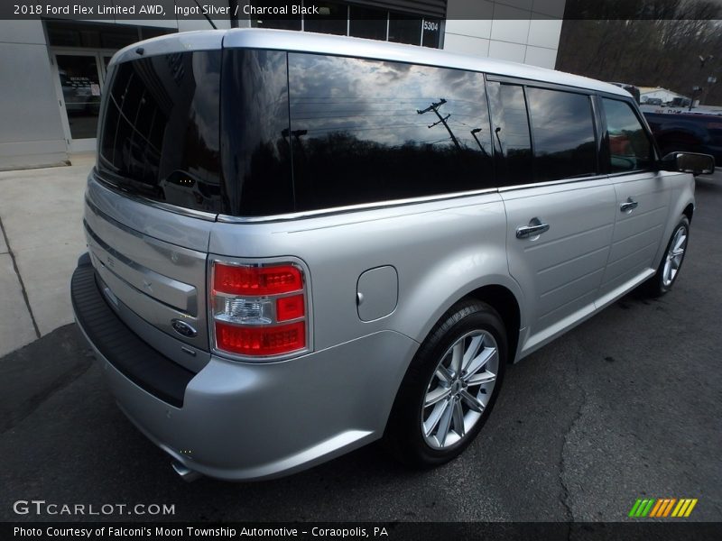 Ingot Silver / Charcoal Black 2018 Ford Flex Limited AWD
