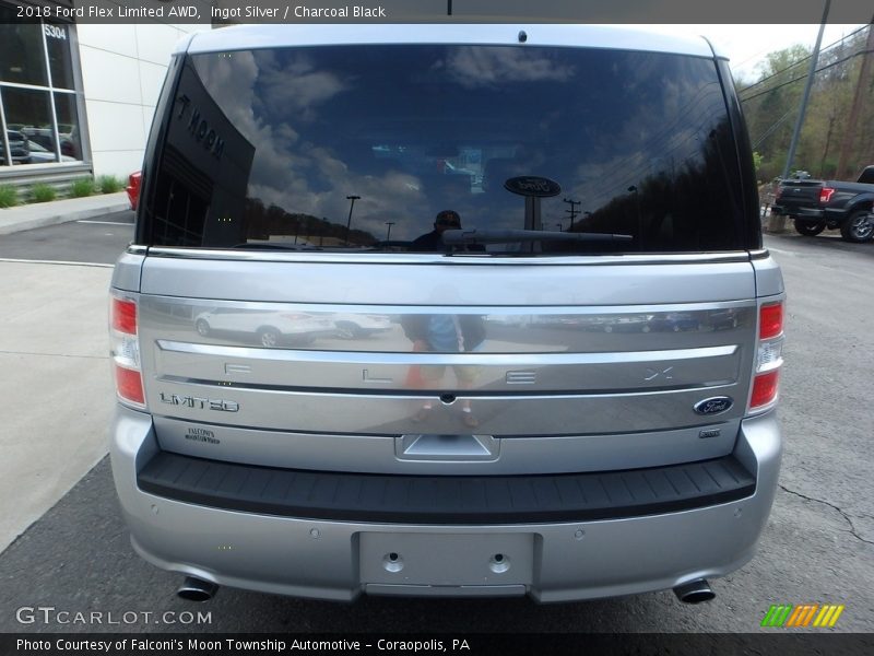 Ingot Silver / Charcoal Black 2018 Ford Flex Limited AWD