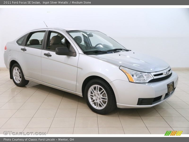 Ingot Silver Metallic / Medium Stone 2011 Ford Focus SE Sedan