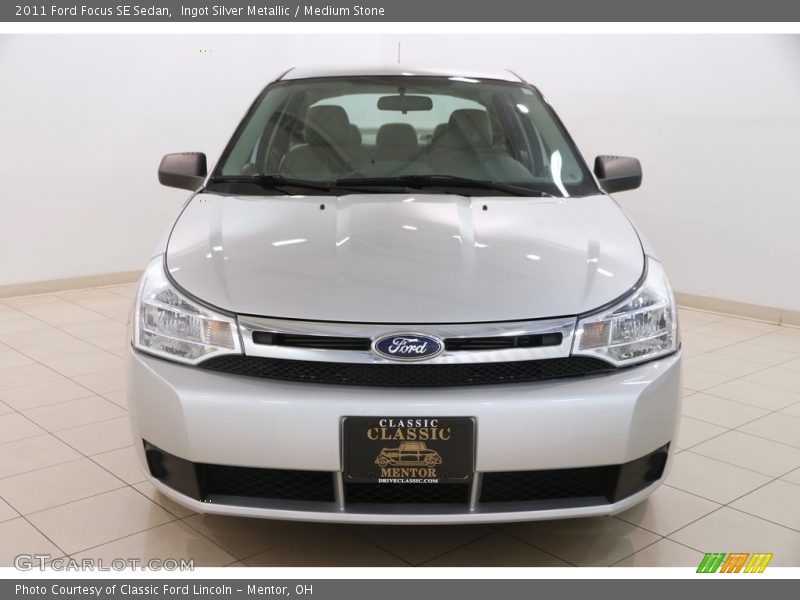 Ingot Silver Metallic / Medium Stone 2011 Ford Focus SE Sedan