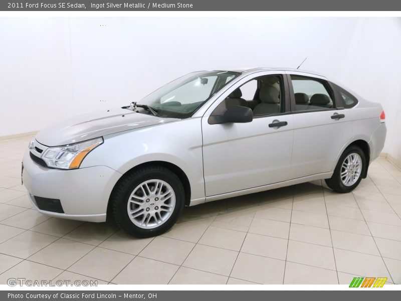 Ingot Silver Metallic / Medium Stone 2011 Ford Focus SE Sedan