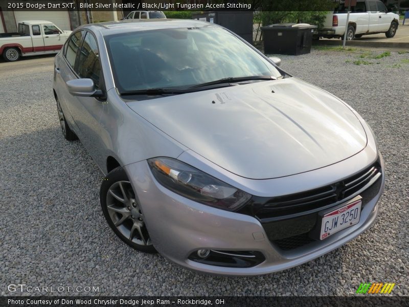 Billet Silver Metallic / Black/Light Tungsten Accent Stitching 2015 Dodge Dart SXT