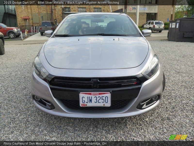 Billet Silver Metallic / Black/Light Tungsten Accent Stitching 2015 Dodge Dart SXT