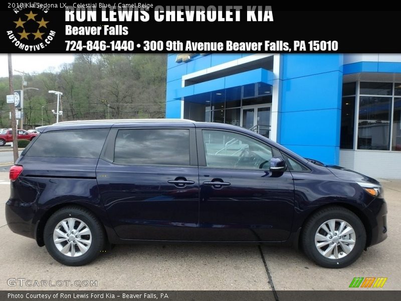 Celestial Blue / Camel Beige 2018 Kia Sedona LX