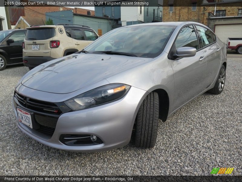 Billet Silver Metallic / Black/Light Tungsten Accent Stitching 2015 Dodge Dart SXT