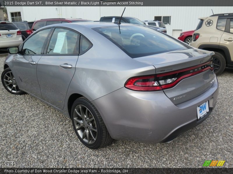Billet Silver Metallic / Black/Light Tungsten Accent Stitching 2015 Dodge Dart SXT