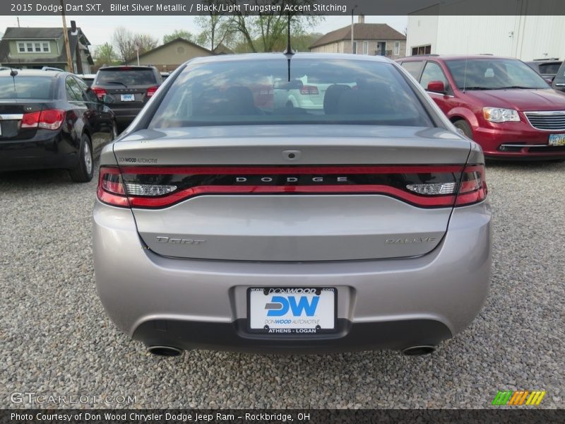 Billet Silver Metallic / Black/Light Tungsten Accent Stitching 2015 Dodge Dart SXT