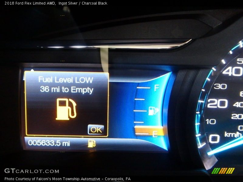 Ingot Silver / Charcoal Black 2018 Ford Flex Limited AWD