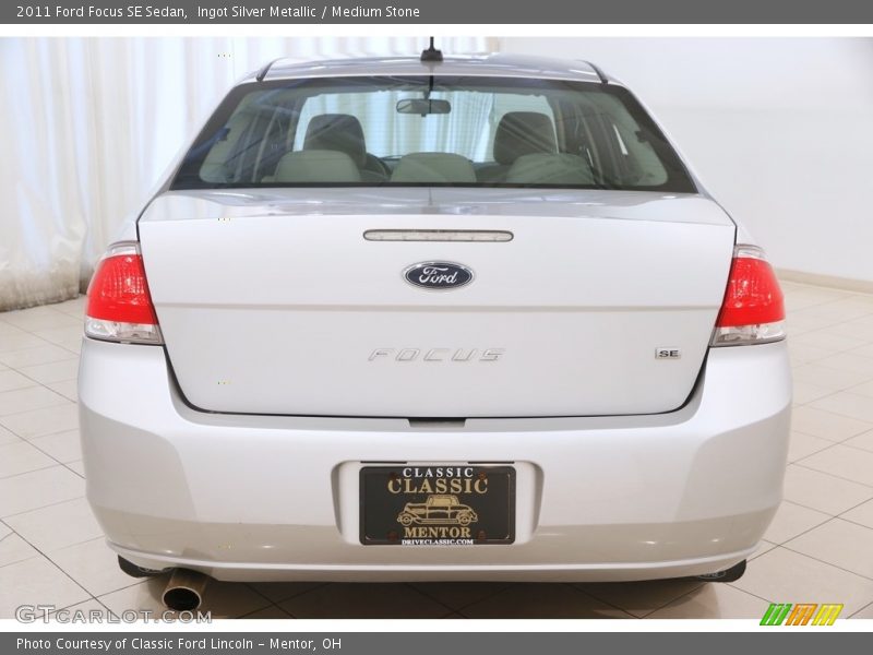 Ingot Silver Metallic / Medium Stone 2011 Ford Focus SE Sedan