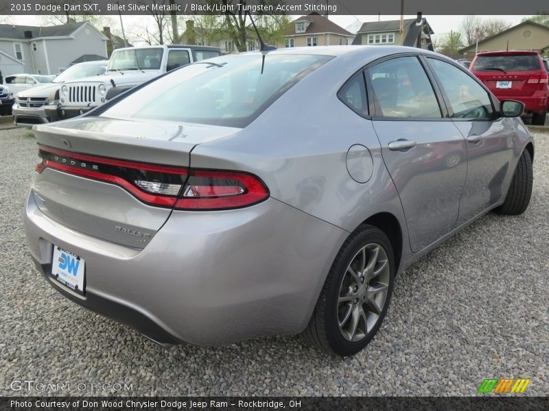 Billet Silver Metallic / Black/Light Tungsten Accent Stitching 2015 Dodge Dart SXT