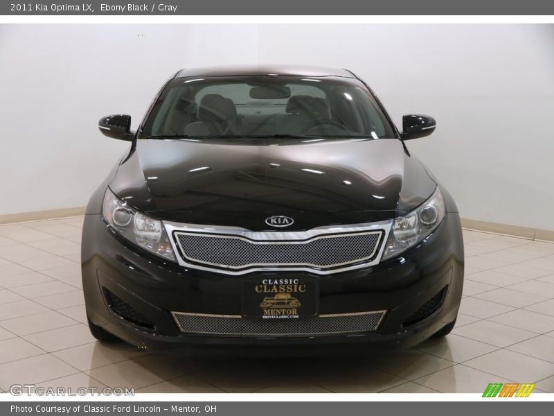 Ebony Black / Gray 2011 Kia Optima LX