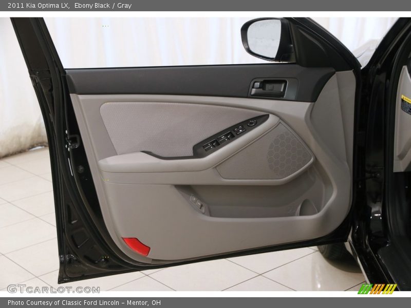 Ebony Black / Gray 2011 Kia Optima LX
