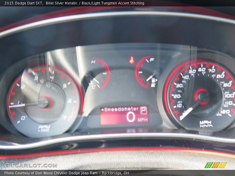 Billet Silver Metallic / Black/Light Tungsten Accent Stitching 2015 Dodge Dart SXT