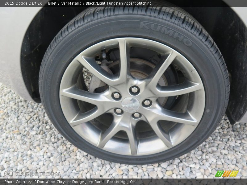 Billet Silver Metallic / Black/Light Tungsten Accent Stitching 2015 Dodge Dart SXT