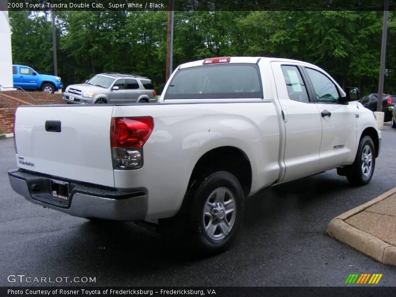 Super White / Black 2008 Toyota Tundra Double Cab