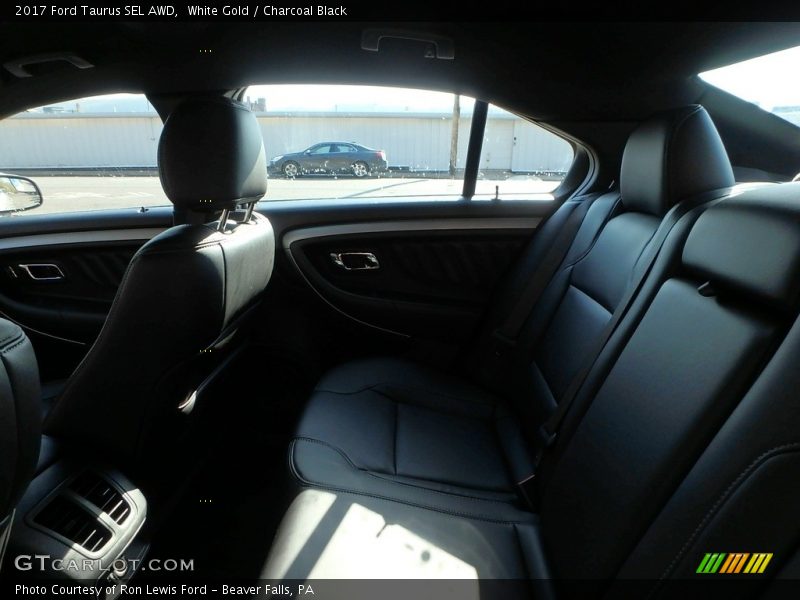 White Gold / Charcoal Black 2017 Ford Taurus SEL AWD