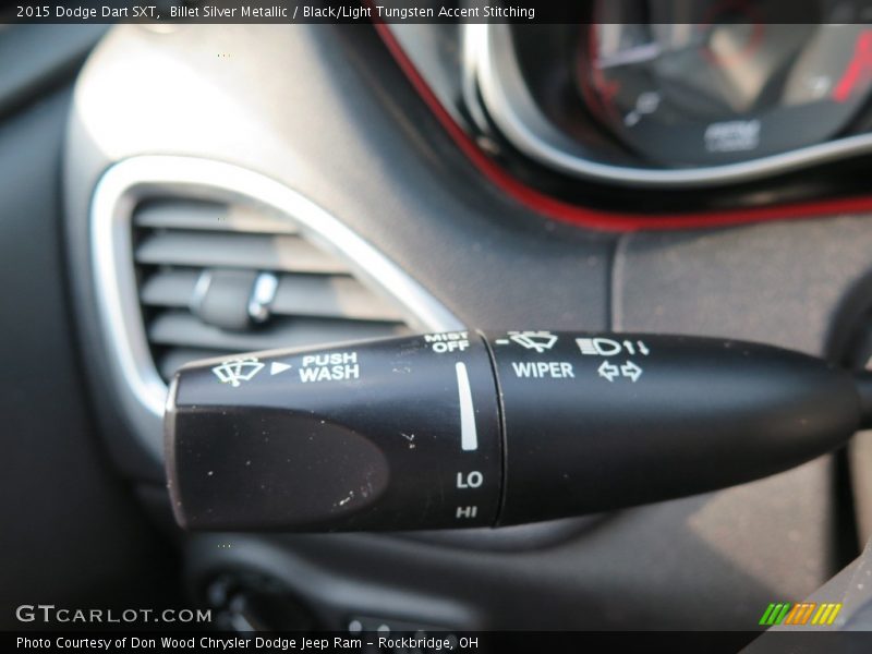 Billet Silver Metallic / Black/Light Tungsten Accent Stitching 2015 Dodge Dart SXT