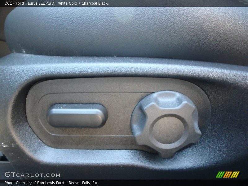 White Gold / Charcoal Black 2017 Ford Taurus SEL AWD