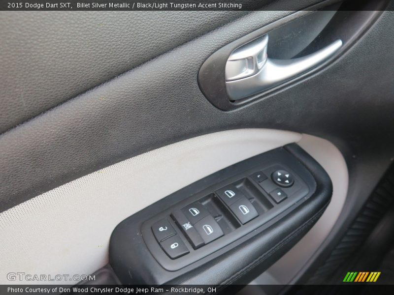 Billet Silver Metallic / Black/Light Tungsten Accent Stitching 2015 Dodge Dart SXT