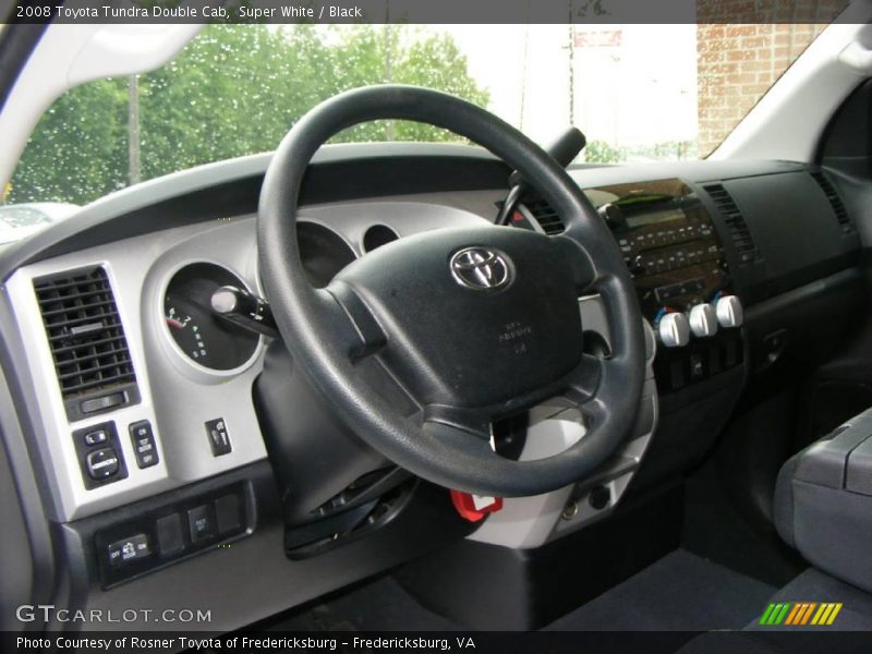 Super White / Black 2008 Toyota Tundra Double Cab