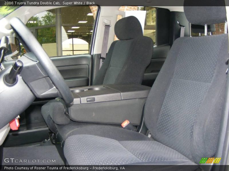 Super White / Black 2008 Toyota Tundra Double Cab