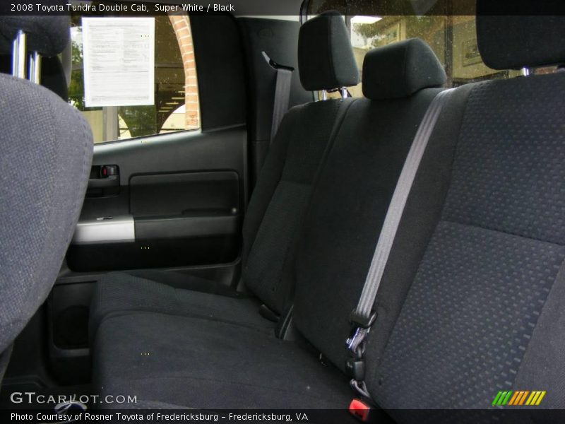 Super White / Black 2008 Toyota Tundra Double Cab