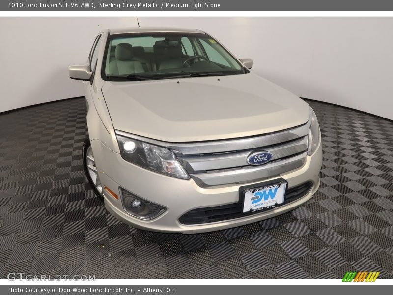 Sterling Grey Metallic / Medium Light Stone 2010 Ford Fusion SEL V6 AWD