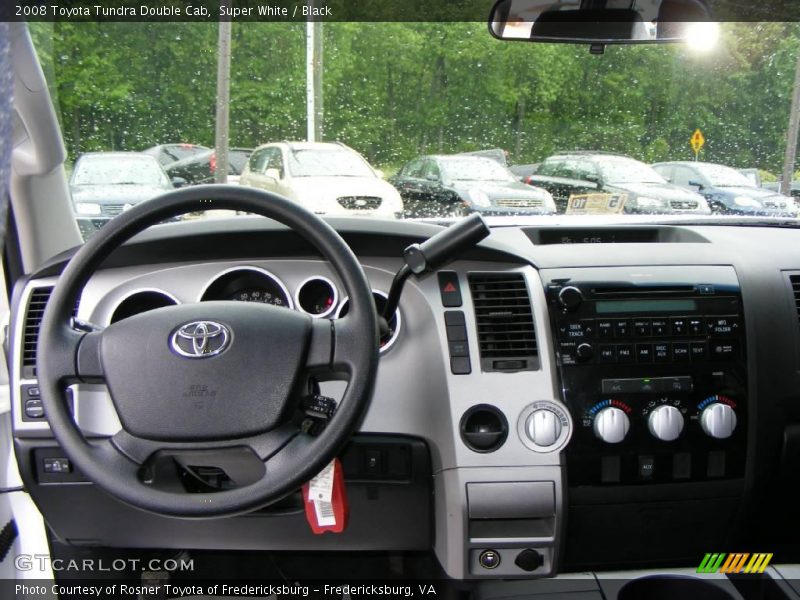 Super White / Black 2008 Toyota Tundra Double Cab