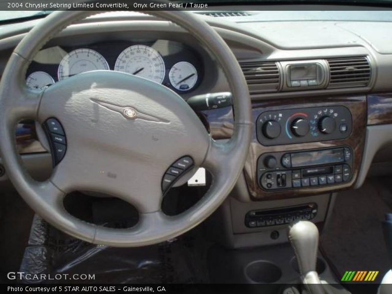 Onyx Green Pearl / Taupe 2004 Chrysler Sebring Limited Convertible