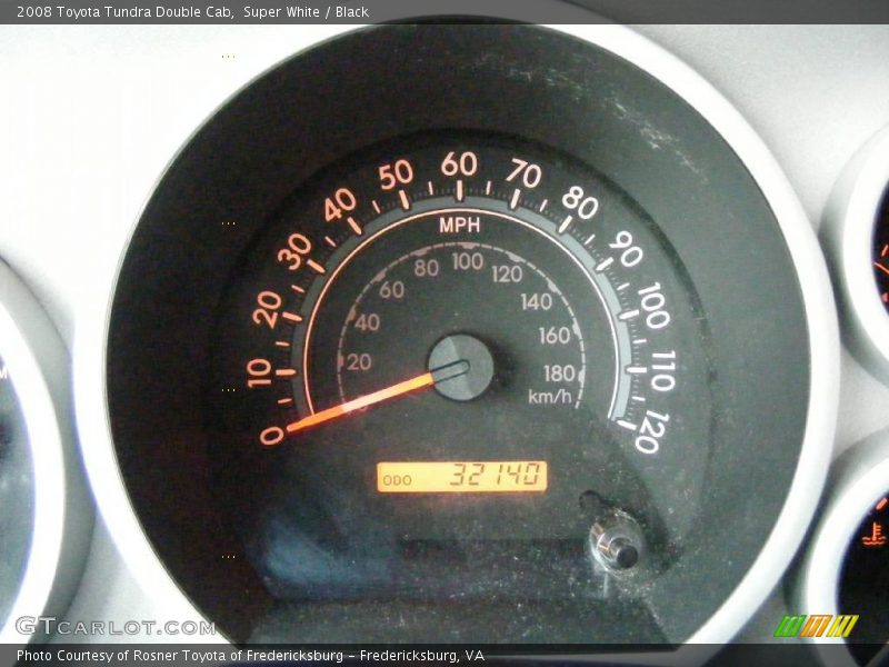 Super White / Black 2008 Toyota Tundra Double Cab