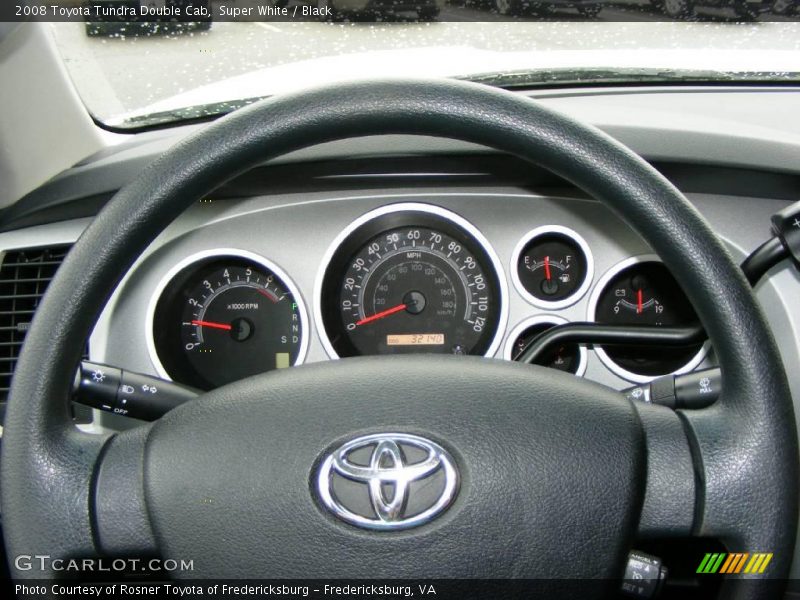 Super White / Black 2008 Toyota Tundra Double Cab