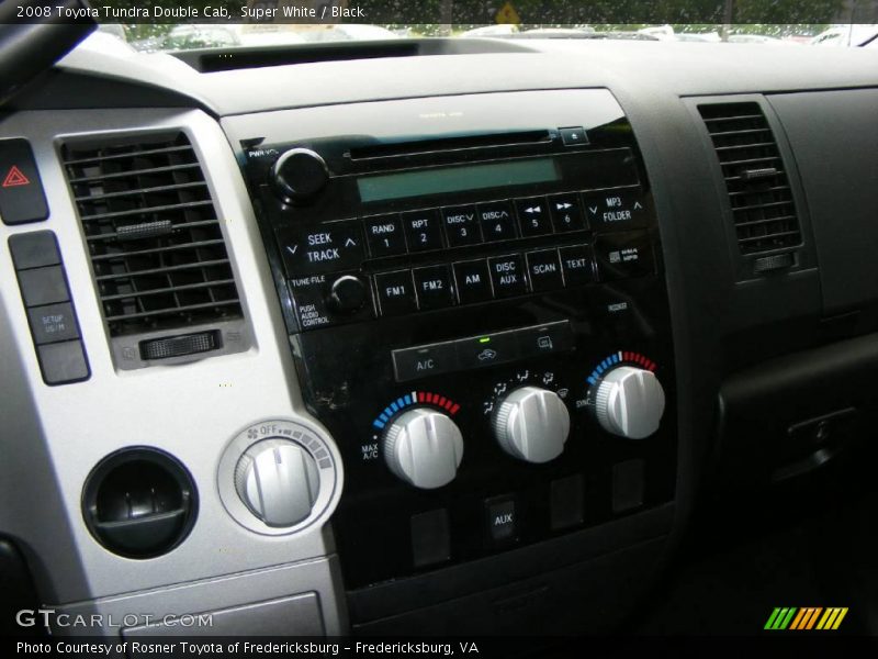 Super White / Black 2008 Toyota Tundra Double Cab