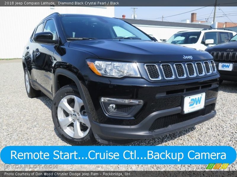 Diamond Black Crystal Pearl / Black 2018 Jeep Compass Latitude