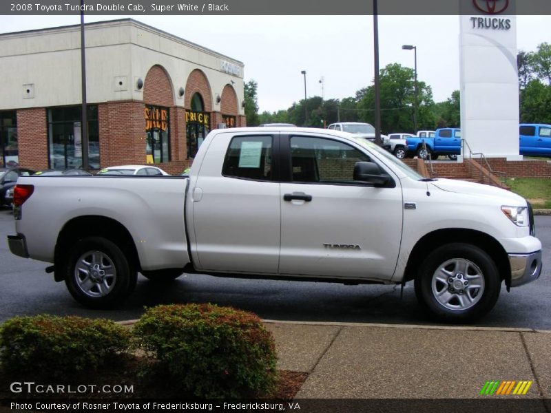Super White / Black 2008 Toyota Tundra Double Cab