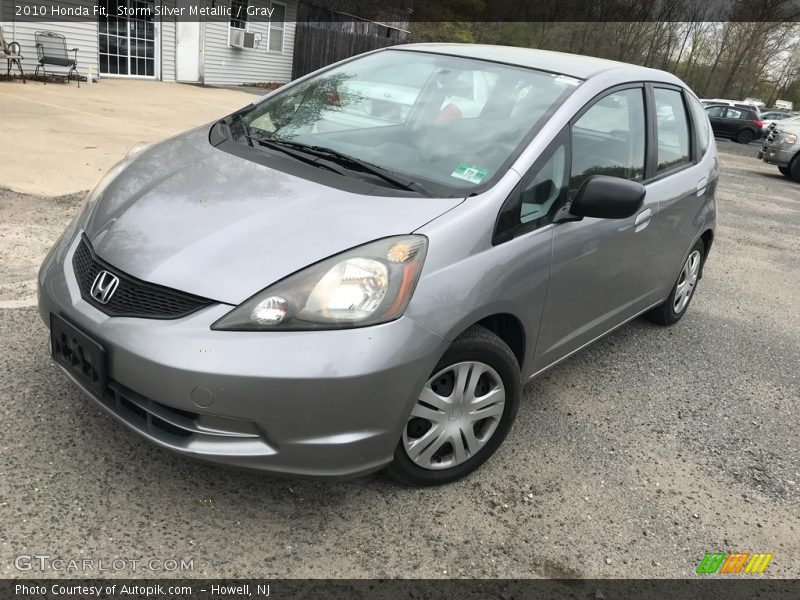 Storm Silver Metallic / Gray 2010 Honda Fit