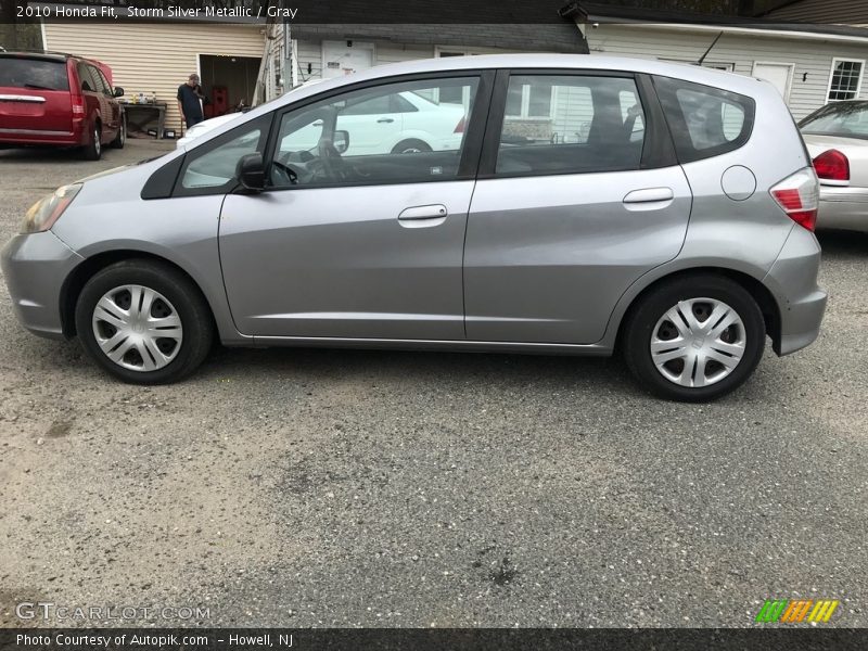 Storm Silver Metallic / Gray 2010 Honda Fit
