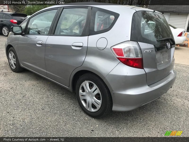 Storm Silver Metallic / Gray 2010 Honda Fit