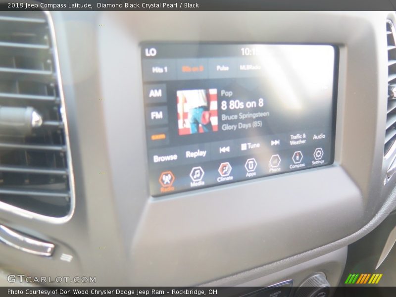 Diamond Black Crystal Pearl / Black 2018 Jeep Compass Latitude