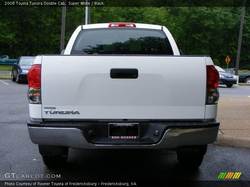 Super White / Black 2008 Toyota Tundra Double Cab