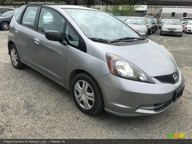 Storm Silver Metallic / Gray 2010 Honda Fit