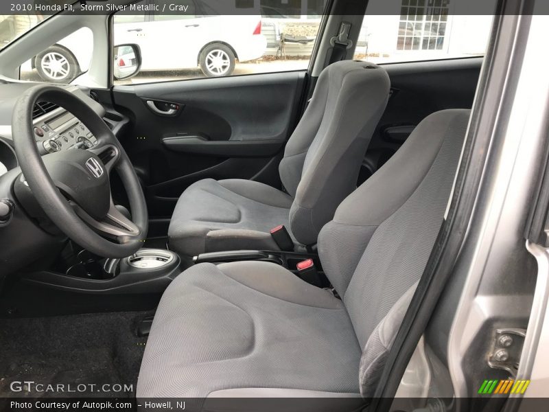 Storm Silver Metallic / Gray 2010 Honda Fit