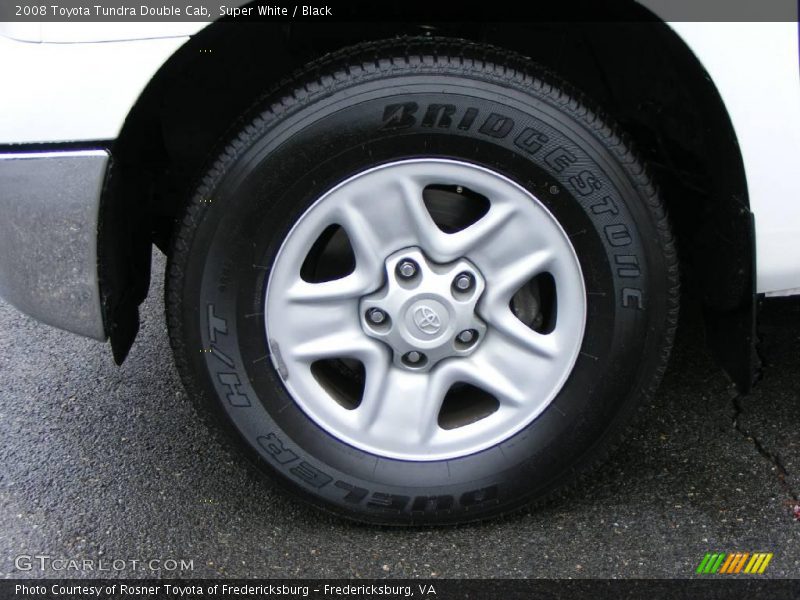 Super White / Black 2008 Toyota Tundra Double Cab