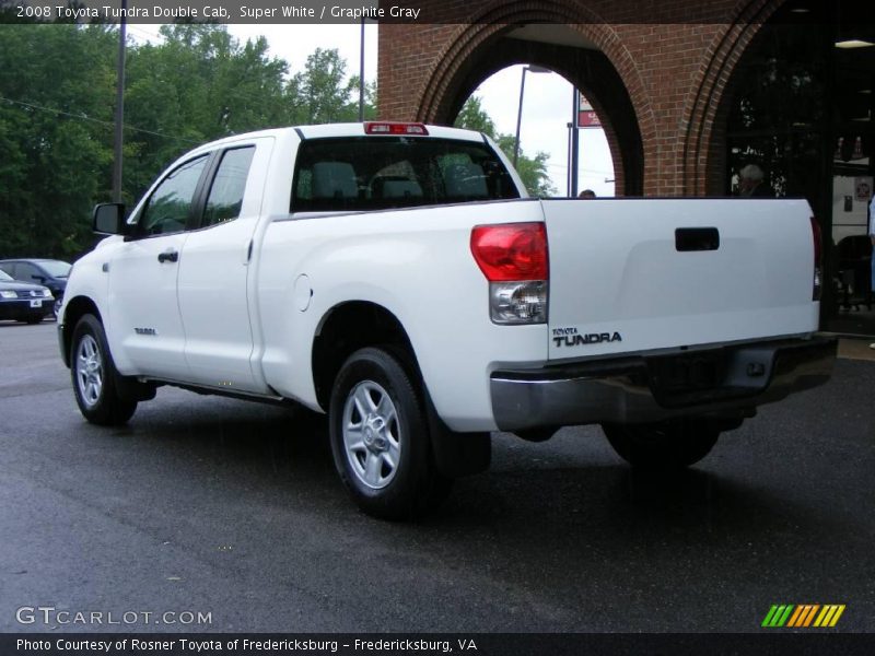 Super White / Graphite Gray 2008 Toyota Tundra Double Cab